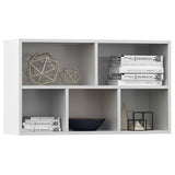 Book Cabinet/Sideboard White 50x25x80 cm Engineered Wood - Close-Up Angle