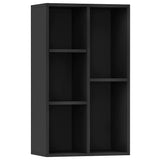 Book Cabinet/Sideboard Black 50x25x80 cm Engineered Wood - Front View