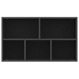 Book Cabinet/Sideboard Black 50x25x80 cm Engineered Wood - Extra Image