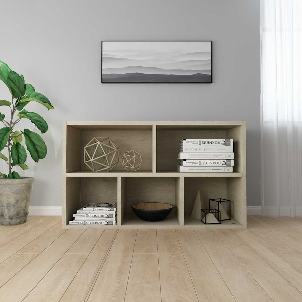 Book Cabinet/Sideboard Sonoma Oak 50x25x80 cm Engineered Wood