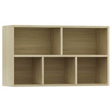Book Cabinet/Sideboard Sonoma Oak 50x25x80 cm Engineered Wood - Low Angle