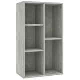 Book Cabinet/Sideboard Concrete Grey 50x25x80 cm Engineered Wood - Front View