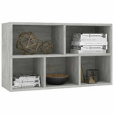 Book Cabinet/Sideboard Concrete Grey 50x25x80 cm Engineered Wood - Close-Up Angle