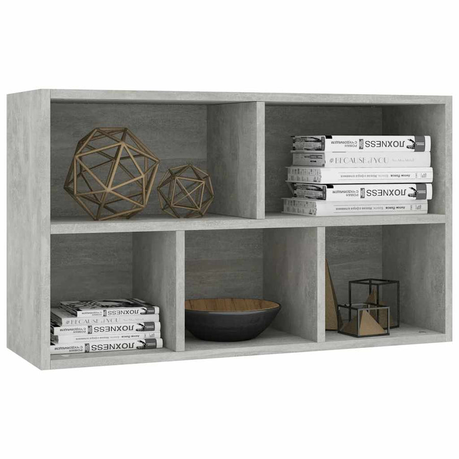 Book Cabinet/Sideboard Concrete Grey 50x25x80cm Engineered Wood