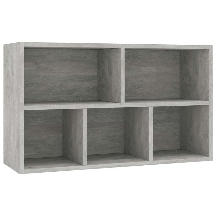 Book Cabinet/Sideboard Concrete Grey 50x25x80cm Engineered Wood