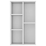Book Cabinet/Sideboard High Gloss White 50x25x80 cm Engineered Wood - Top-Down View