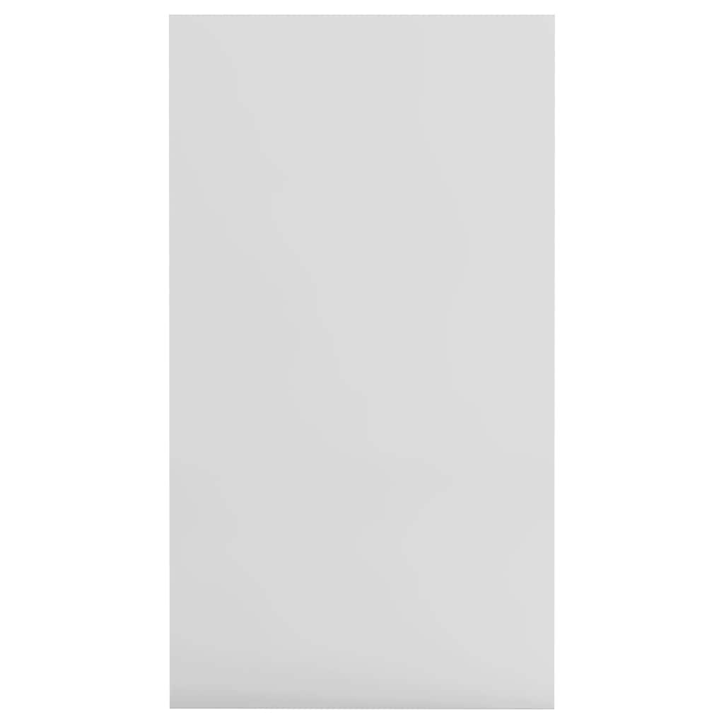 Book Cabinet/Sideboard High Gloss White 50x25x80 cm Engineered Wood