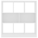 Book Cabinet White 97.5x29.5x100 cm Engineered Wood - Top-Down View