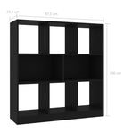 Book Cabinet Black 97.5x29.5x100 cm Engineered Wood