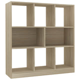 Book Cabinet Sonoma Oak 97.5x29.5x100 cm Engineered Wood - Front View