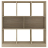 Book Cabinet Sonoma Oak 97.5x29.5x100 cm Engineered Wood - Top-Down View