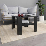 Coffee Table Black 60x60x42 cm Engineered Wood