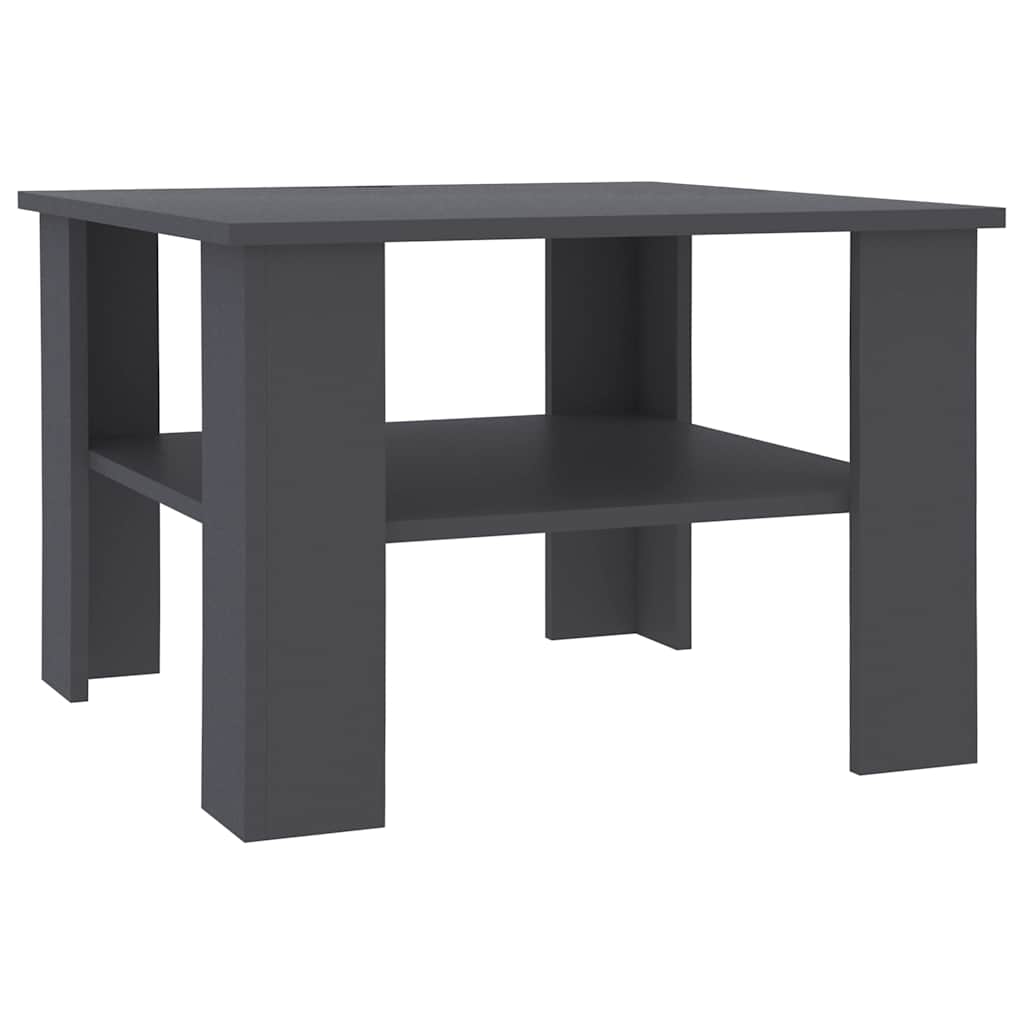 Coffee Table Grey 60x60x42 cm Engineered Wood