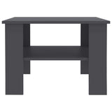 Coffee Table Grey 60x60x42 cm Engineered Wood