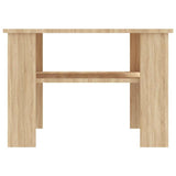 Coffee Table Sonoma Oak 60x60x42 cm Engineered Wood - Top-Down View