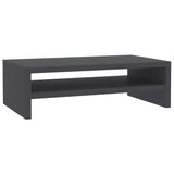 Monitor Stand Grey 42x24x13 cm Engineered Wood - Front View