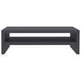 Monitor Stand Grey 42x24x13 cm Engineered Wood - Top-Down View