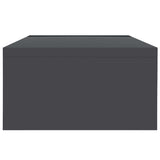 Monitor Stand Grey 42x24x13 cm Engineered Wood - 45-Degree Angle