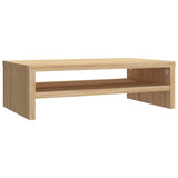Monitor Stand Sonoma Oak 42x24x13 cm Engineered Wood - Front View