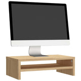 Monitor Stand Sonoma Oak 42x24x13 cm Engineered Wood - Side View