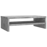 Monitor Stand Concrete Grey 42x24x13 cm Engineered Wood