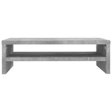 Monitor Stand Concrete Grey 42x24x13 cm Engineered Wood - Top-Down View