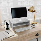 Monitor Stand Concrete Grey 42x24x13 cm Engineered Wood