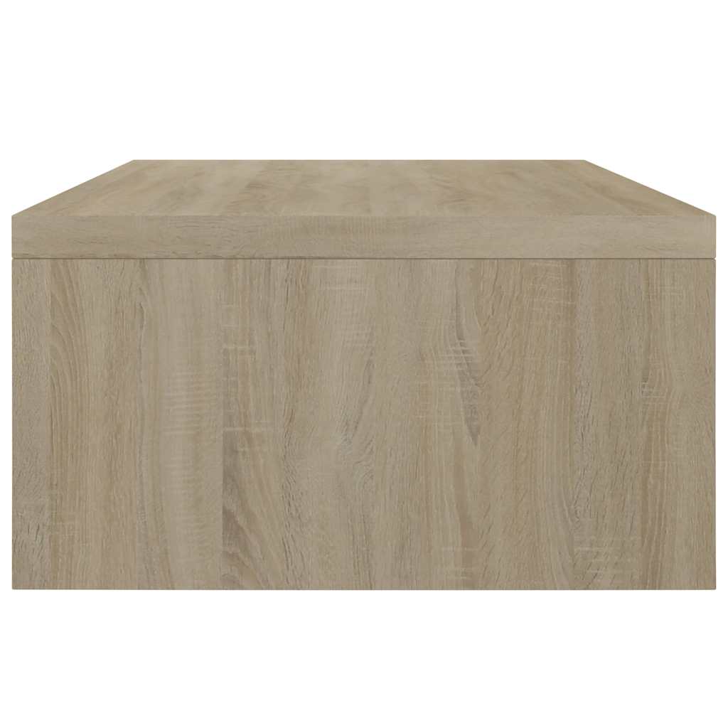 Monitor Stand White and Sonoma Oak 42x24x13 cm Engineered Wood