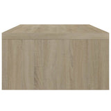 Monitor Stand White and Sonoma Oak 42x24x13 cm Engineered Wood - 45-Degree Angle