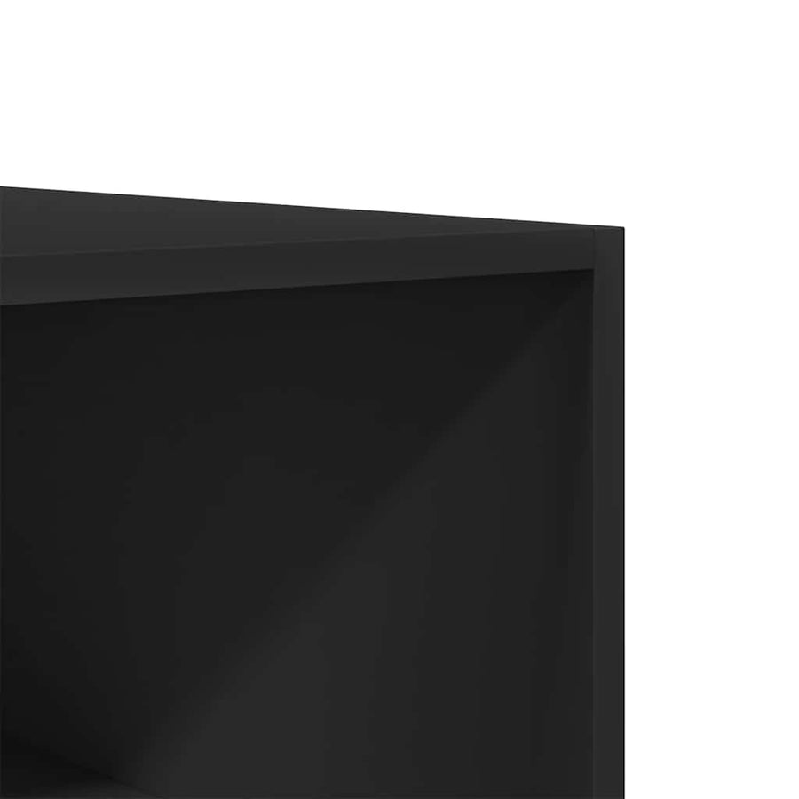 Wardrobe Black 100x50x200 cm Engineered Wood