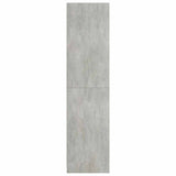 Wardrobe Concrete Grey 100x50x200 cm Engineered Wood - Rear View