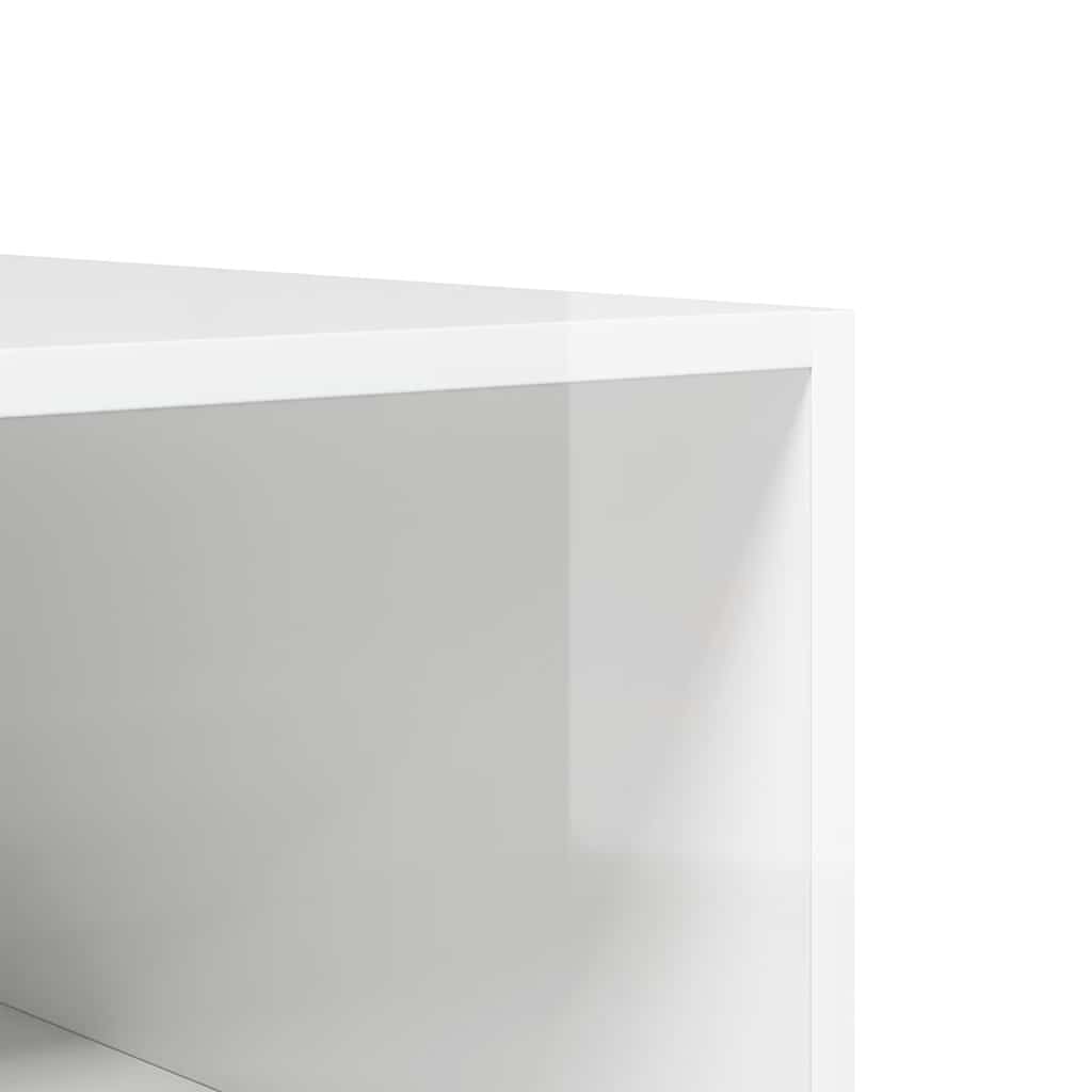 Wardrobe High Gloss White 100x50x200 cm Engineered Wood