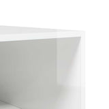 Wardrobe High Gloss White 100x50x200 cm Engineered Wood - Rear View