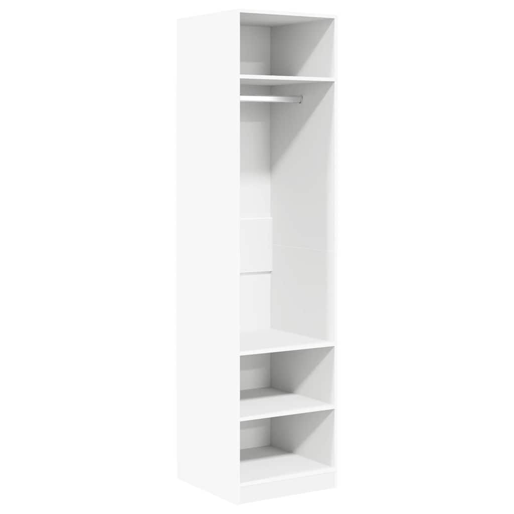 Wardrobe White 50x50x200 cm Engineered Wood