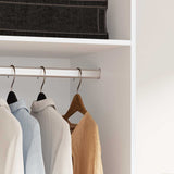 Wardrobe White 50x50x200 cm Engineered Wood
