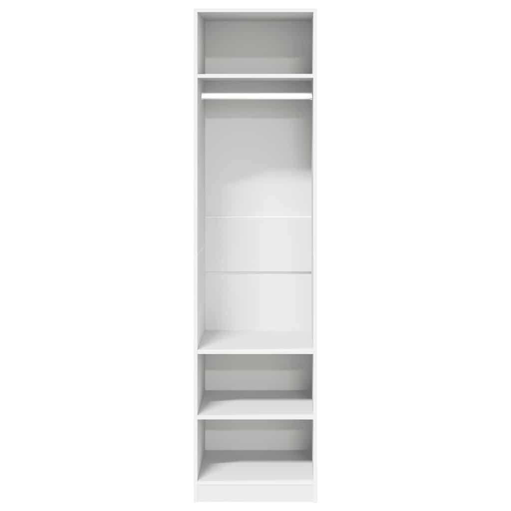 Wardrobe White 50x50x200 cm Engineered Wood