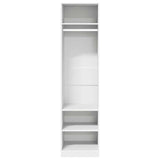Wardrobe White 50x50x200 cm Engineered Wood