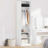 Wardrobe White 50x50x200 cm Engineered Wood