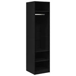 Wardrobe Black 50x50x200 cm Engineered Wood
