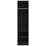 Wardrobe Black 50x50x200 cm Engineered Wood