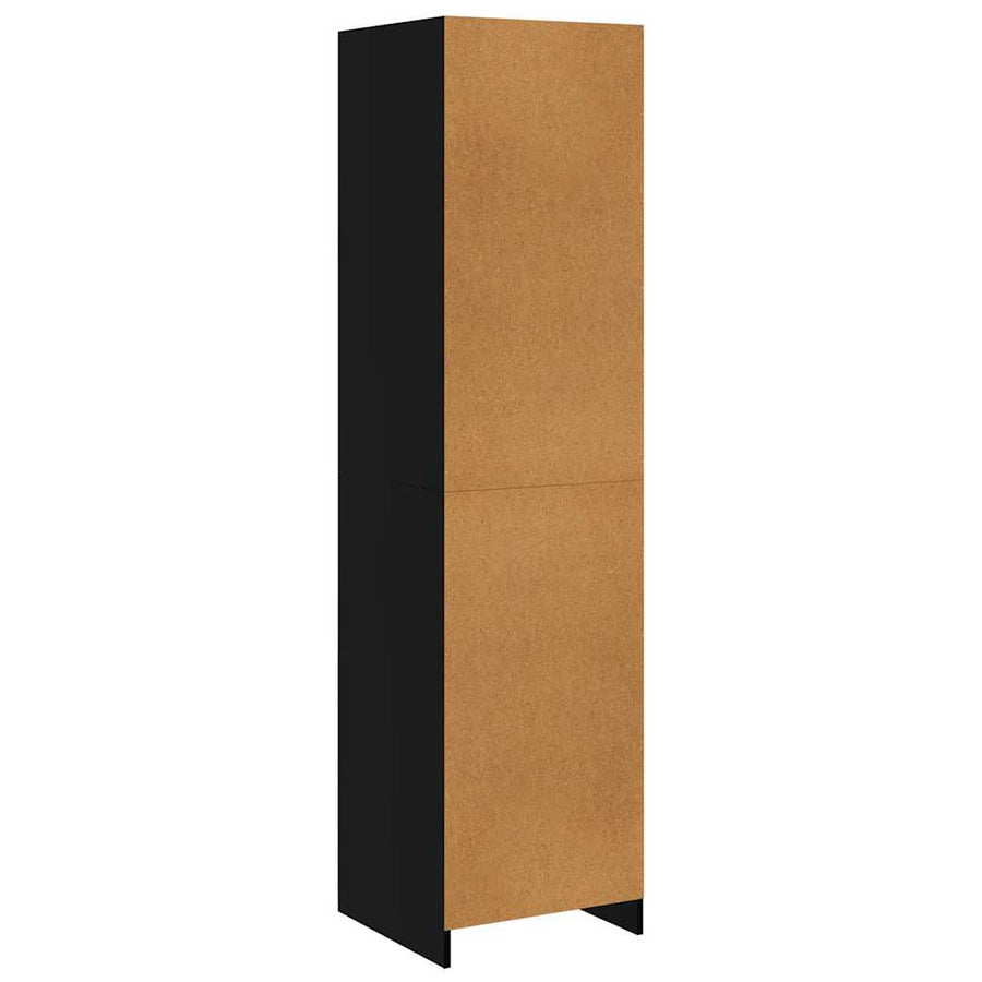 Wardrobe Black 50x50x200 cm Engineered Wood