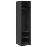 Wardrobe Grey 50x50x200 cm Engineered Wood
