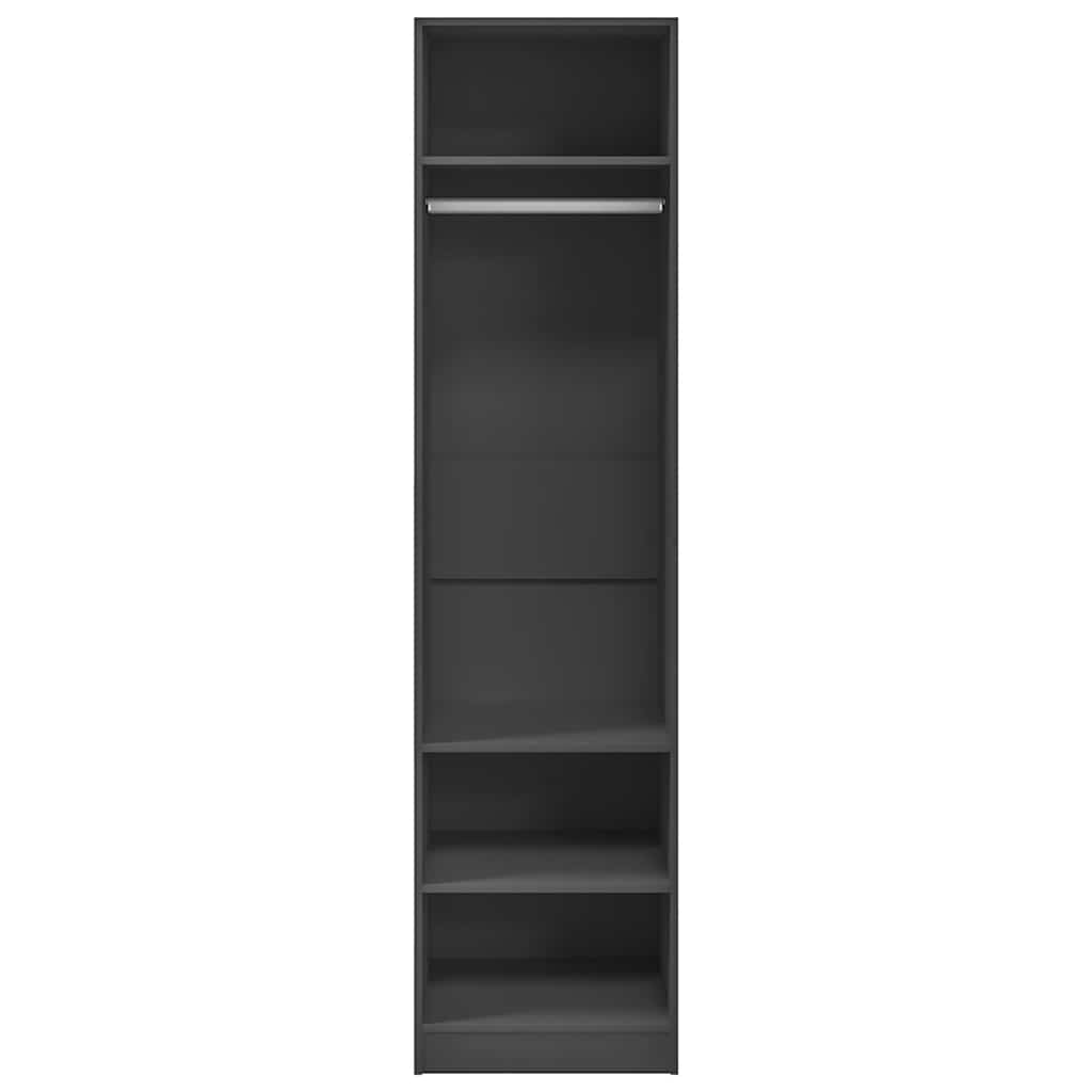 Wardrobe Grey 50x50x200 cm Engineered Wood
