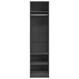 Wardrobe Grey 50x50x200 cm Engineered Wood