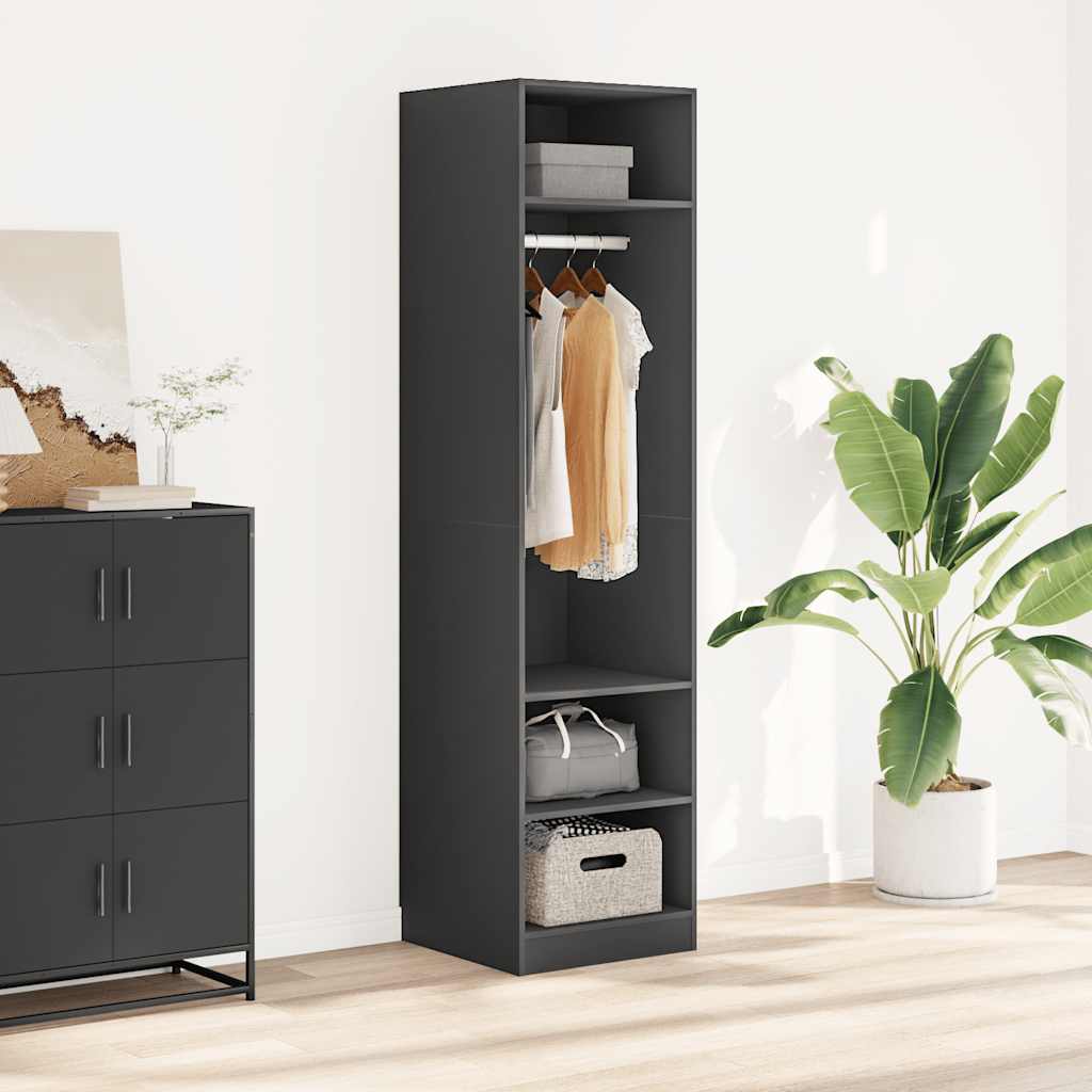 Wardrobe Grey 50x50x200 cm Engineered Wood