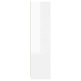Wardrobe High Gloss White 50x50x200 cm Engineered Wood
