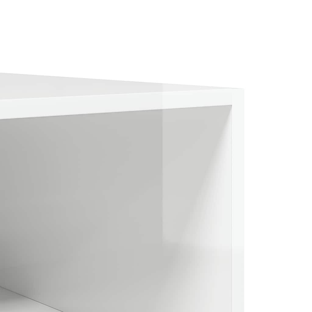 Wardrobe High Gloss White 50x50x200 cm Engineered Wood