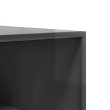 Wardrobe High Gloss Grey 50x50x200 cm Engineered Wood