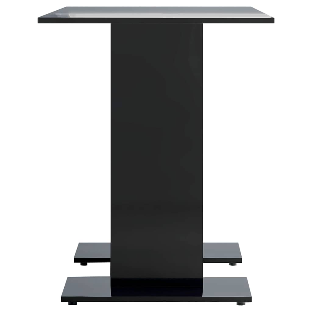 Dining Table High Gloss Black 110x60x75 cm Engineered Wood