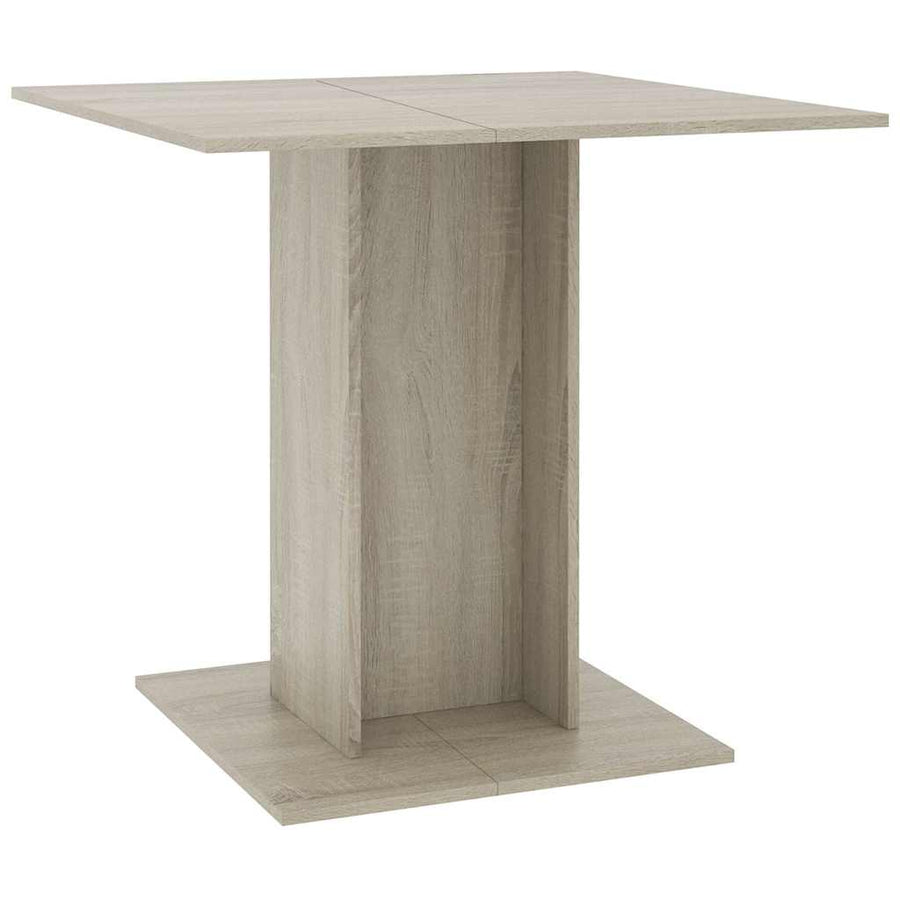 Dining Table Sonoma Oak 80x80x75 cm Engineered Wood
